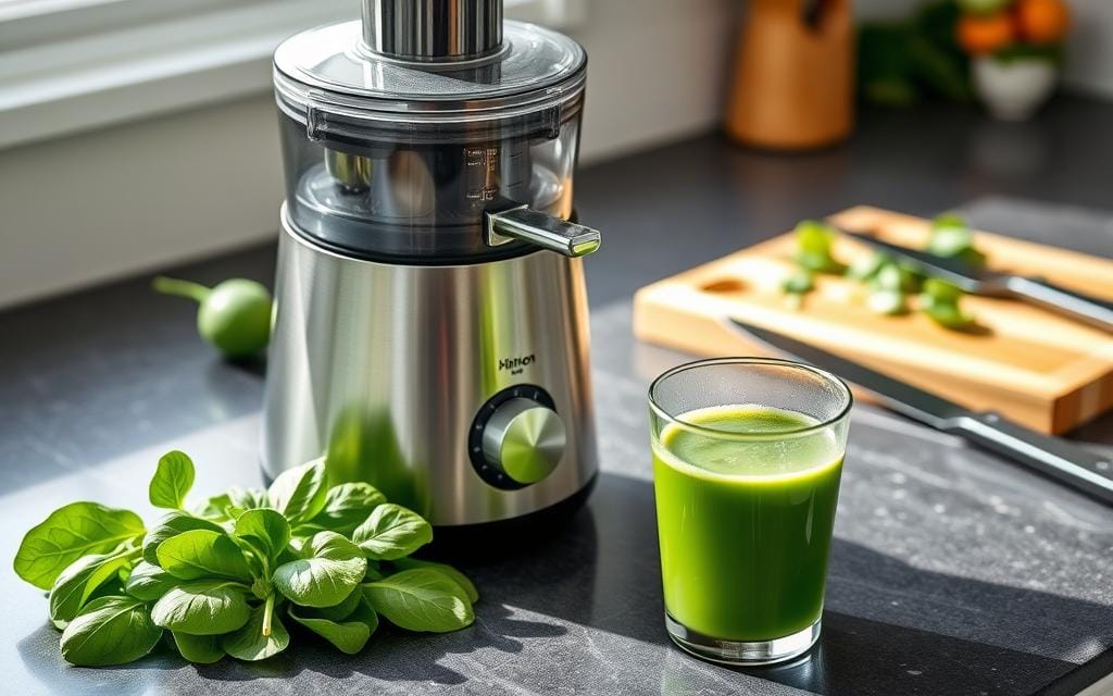 Homemade Spinach Juice equipment