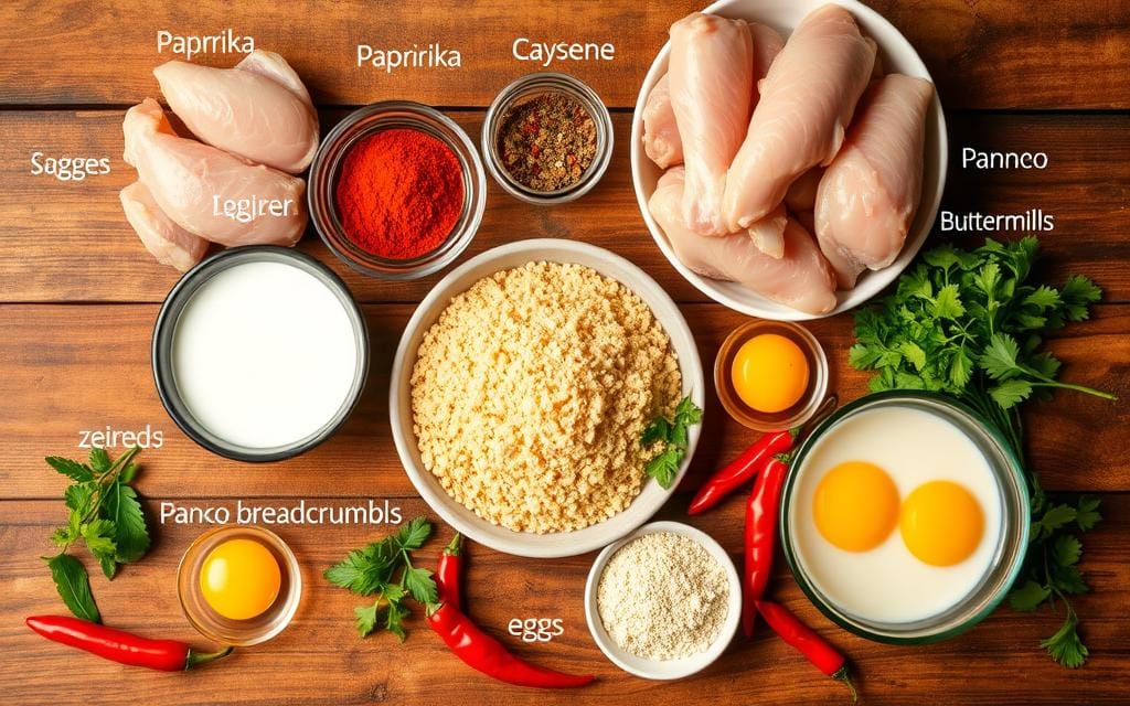 spicy chicken dinner ingredients