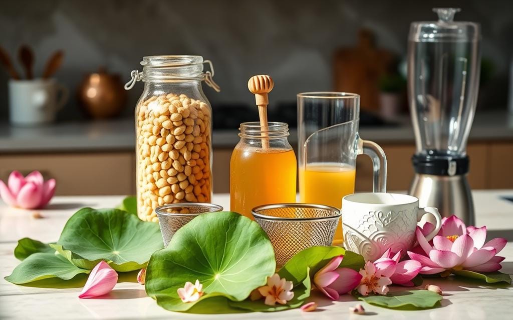 lotus seed drink equipment