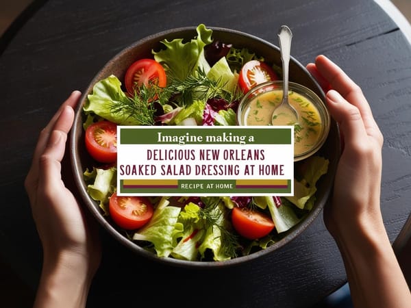 New Orleans Soaked Salad Dressing Recipe